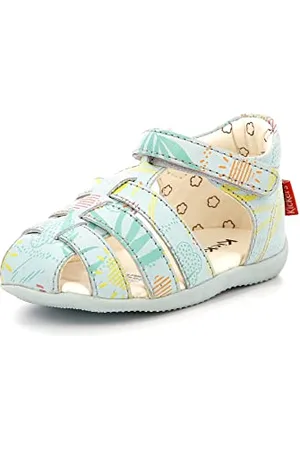 Kickers Bigflo-2, Sandali Unisex-Bambini, Blu (chiaro Sunshine), 18 EU