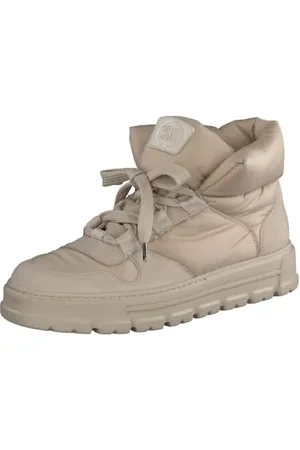 Paul Green Donna Sneaker 5214, Signora Sneaker Alte Larghezza: Normale (Wms),Stivaletto Allacciato,Beige (Almond.Sabbia),40 EU / 6.5 UK