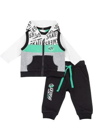 chicco Completo Tuta Due Pezzi: Felpa E Pantaloni, Tuta Bambini e ragazzi, Multicolore, 6 mesi