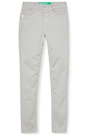 Benetton 4GD7574K3 Pantaloni, (Light Gray 82p), 38 Donna