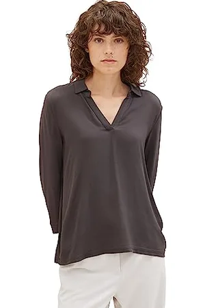 TOM TAILOR Polo in Mix di Materiali, , M Donna