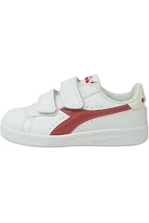 Diadora Game P TD Girl, Scarpe da Ginnastica, Bianco (White Claret Red), 22.5 EU