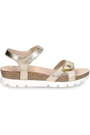 Panama Jack Sulia Shine, Sandali Bassi Donna, Gold, 37 EU