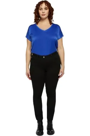 Fiorella rubino : Jeans Skinny Push up Modello Giada Curvy Size Stagione Primavera Estate 2024.
