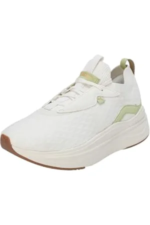 PUMA Softride Stakd Premium Wns, Road Running Shoe Donna, Warm White-Pistachio Green Gold, 40.5 EU