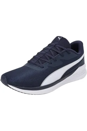 PUMA Night Runner V3, Road Running Shoe Unisex-Adulto, Navy White, 36 EU