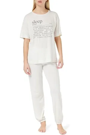Triumph Donna Sets PK SSL 10 CO/MD, Pajama Set, Grey Combination, 46