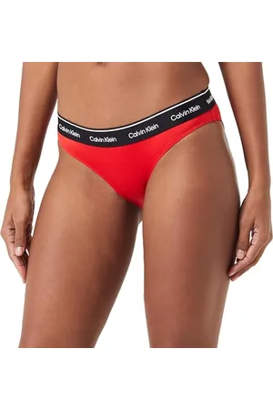 Calvin Klein Bikini, Costume da bagno bikini Donna, (Cajun Red Other Version), XL