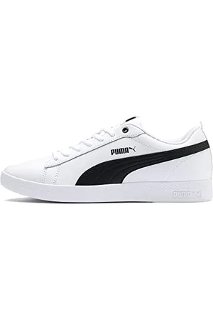 PUMA Smash Wns v2 L, Sneakers Donna, White Black, 41 EU