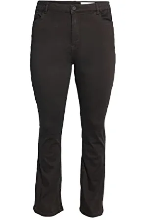 Noisy May Nmsallie HW FLR Jeans Vi023bl Curve Noos Elasticizzati, , 50W x 32L Donna