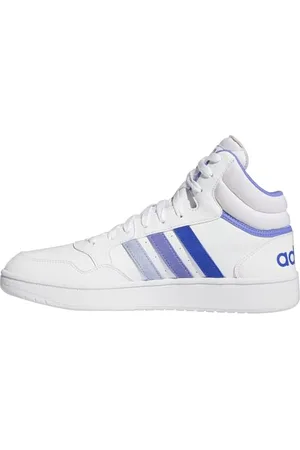 adidas Hoops 3.0 Mid Classic Vintage Shoes, Scarpe Uomo, Cloud White/Blue Spark/Semi Cobalt Blue, 36 2/3 EU
