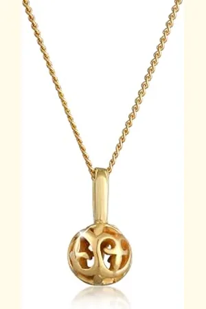 Elli Collana Ornament Kugel Romantisch Edel 585 Gelbgold