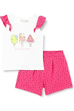chicco Completo 2 Pezzi Maglietta Pantaloni Corti, Neonata