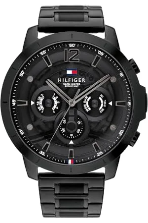 Tommy Hilfiger Orologio Analogico Multifunzione al Quarzo da Uomo con Cinturino in Acciaio Inossidabile - 1710494