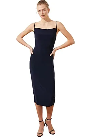 Trendyol Midi Bodycon Slim Fit Knit Dress Vestito, , M Donna