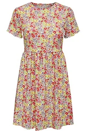 ONLY Onlhillary S/S Short Dress Jrs Vestito, , M Donna