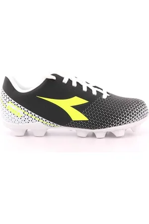 Diadora PICHICHI 6 MD JR, Scarpe da Calcio, Black/Yellow Fluo DD/White, 38 EU
