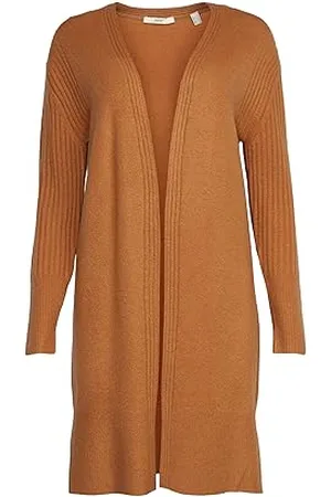 ESPRIT 093ee1i312 Maglione Cardigan, 239/Caramel 5, M Donna
