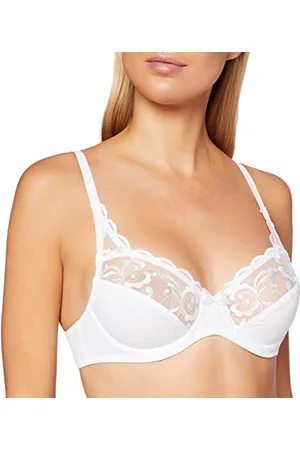 Playtex Reggiseno con Ferretto in Microfibra - Essential Elegance Broderie Donna x1, , 36 / 4E