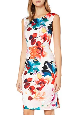 Gina Bacconi Abito Tubino Floreale Salma Donna Vestito da Cocktail, , 46