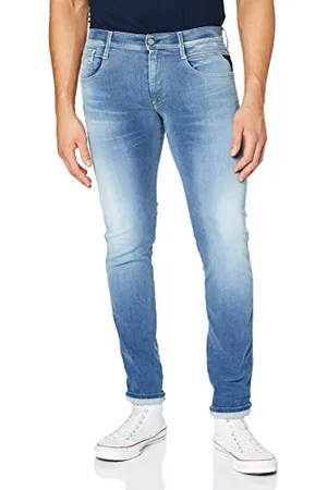 Replay Anbass Hyperflex Re-used, Jeans Uomo, (009 Medio), 32W / 32L