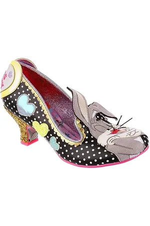 Irregular Choice Amore Coniglietto, Scarpa Mary Jane Donna, Multicolore, Nero, 36 EU