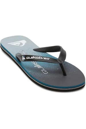 Quiksilver Molokai Art, Sandali Uomo, Nero/Blu/Grey, 39 EU