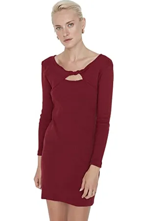 Trendyol Abito da Donna Regular Aderente Girocollo Vestito, , S