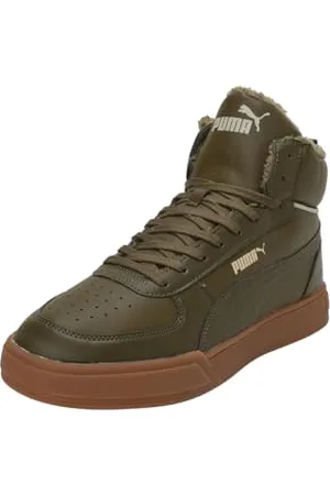 PUMA Caven Mid WTR, Scarpe da Ginnastica Unisex-Adulto, Deep Olive-Deep Olive Team Gold-Pebble Gray, 40 EU