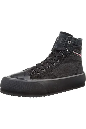 Diesel Principia, Sneakers Uomo, Black/Pewter-H1645 High, 42 EU