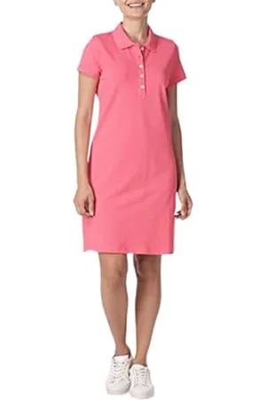 Nautica Abito da Polo in Cotone Classico Semplice a Maniche Corte Vestito Casual, , XL Donna
