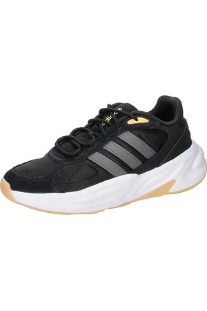 adidas Ozelle Cloudfoam Lifestyle Running Shoes, Scarpe Donna, Core Black/Grey Five/Acid Orange, 42 2/3 EU