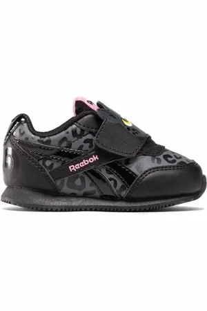 Reebok Royal CL Jog 2.0 KC, Sneaker Bimba 0-24, CBLACK/PURGRY/JASPNK, 19.5 EU