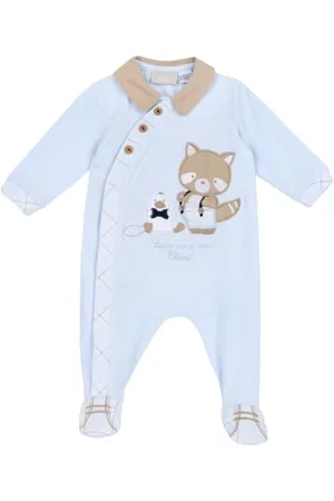 chicco Tutina con Apertura Davanti in Cotone A Manica Lunga