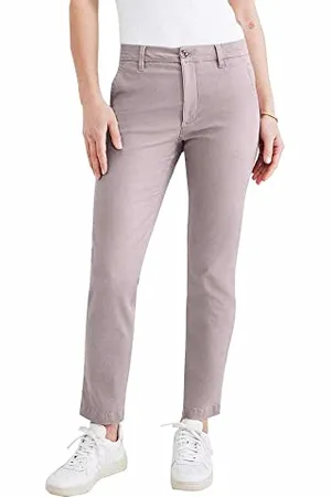Dockers Weekend Chino Slim Fit, Tall, Pantaloni Donna, (Purple Dove), 31 Lungo