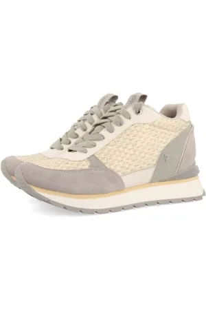 Gioseppo Scarpe da Ginnastica Dorate con Zeppa Interna E Dettagli Intrecciati per Donna HEKAL