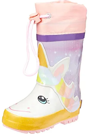 Playshoes Stivali Di Gomma Con Coulisse, Stivali Di Gomma Con Coulisse Unisex - Bambini e ragazzi, , 25 EU