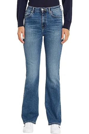Tommy Hilfiger Jeans Donna Bootcut Leo Elasticizzati, Blu (Leo), 28W / 32L
