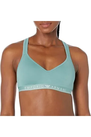 Emporio Armani Logo da Donna Imbottito Bra Iconic Reggiseno, Opaque, , XL
