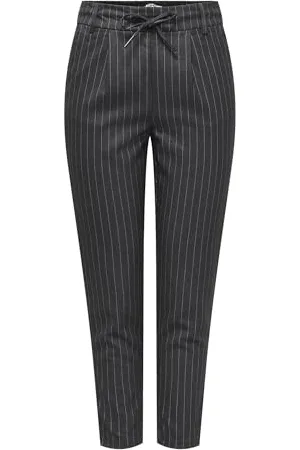 ONLY Onlpoptrash-naja-Pantaloni a Righe Sottili Noos Tessuto, , (S) W x 32L Donna