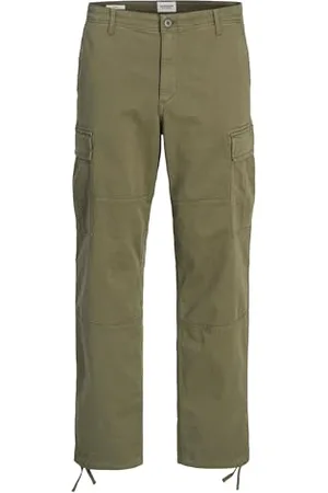 JACK & JONES Jpstkarl Jjharlow Cargo Noos Pantaloni, Oliva polverosa, W30 / L30 Uomo