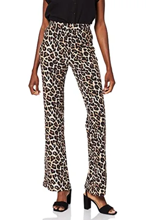 Noisy May Pantaloni a Zampa in Vita Elastica con Gamba a Zampa, Colore: , Taglia:XS