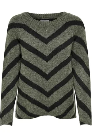 ONLY Onleliza L/S Pullover Knt Noos, Lucertola, M Donna