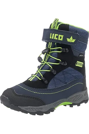 LICO Sundsvall Vs, Stivali da Neve, Blu (Marine/Schwarz/Lemon Marine/Schwarz/Lemon), 38 EU