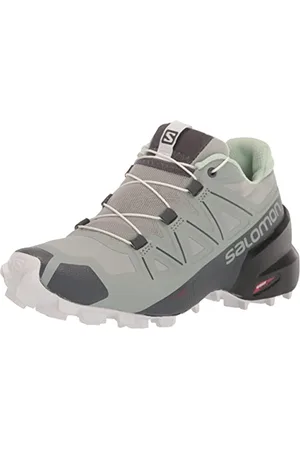 Salomon SPEEDCROSS 5, Scarpe da Trail Running Donna, Wrought Iron / Spray / White, 36 EU
