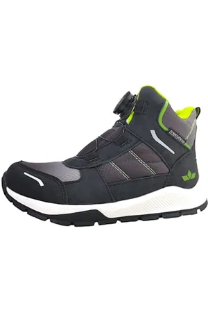 LICO Akima, Stivali Invernali, Schwarz/Grau/Lemon, 35 EU