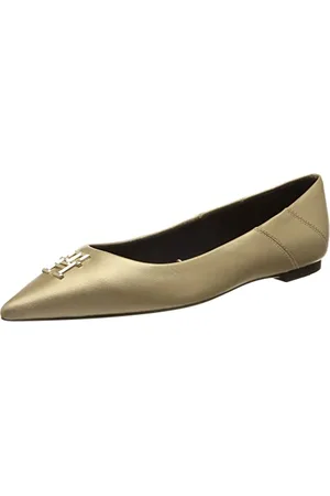 Tommy Hilfiger Ballerine Donna Pointy Chic Ballerina Gold Eleganti, Oro (Gold), 39 EU