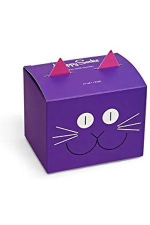 Happy Socks Cat Gift Box Calzini, , 41-46 Unisex