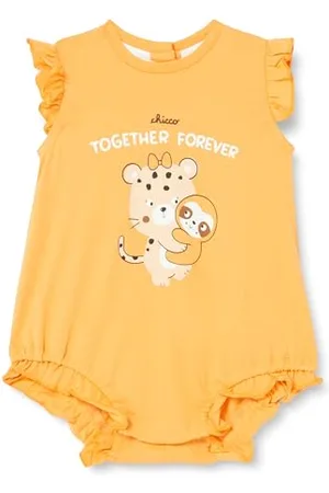 chicco Tutina Neonata, Pagliaccetto Neonata con Comoda Apertura con Bottoncini, in Morbido Cotone, Lavabile in Lavatrice, Abbigliamento Neonata 0-24 Mesi, Designed in Italy