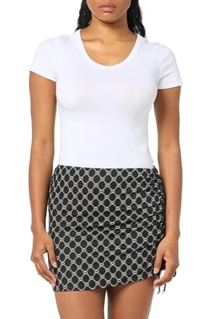 Emporio Armani Skirt Pareo Jacquard Monogram Cover-Up, Copricostume da Bagno Donna, (Black), M
